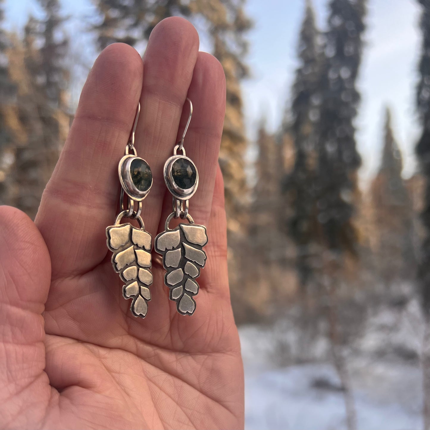 Maidenhair Fern Dangles