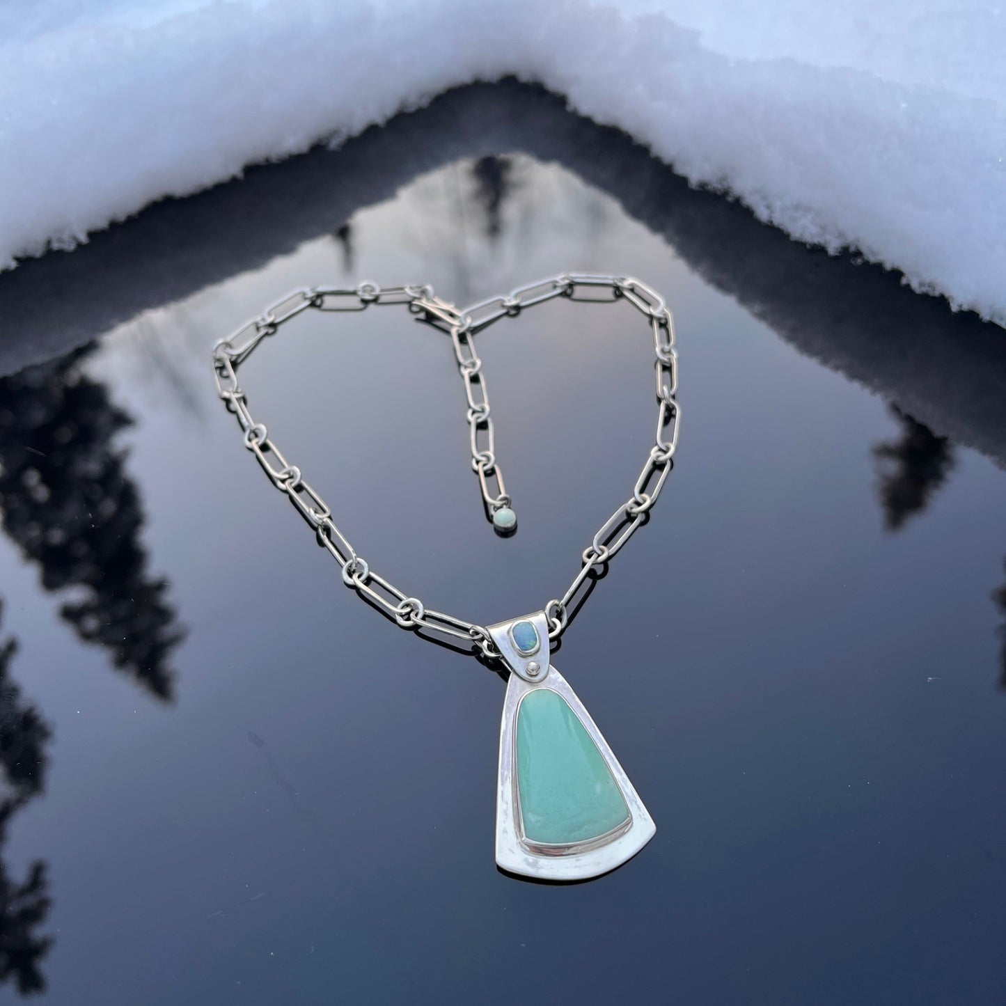 Opal Wood Pendant