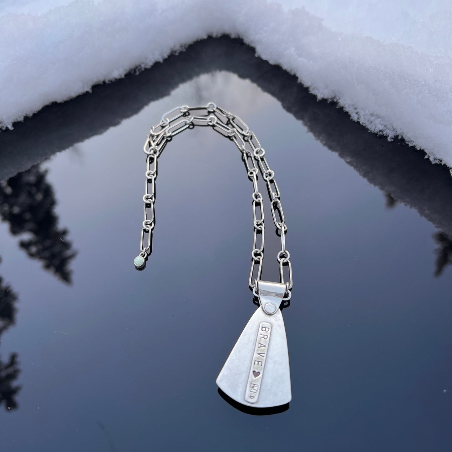 Opal Wood Pendant