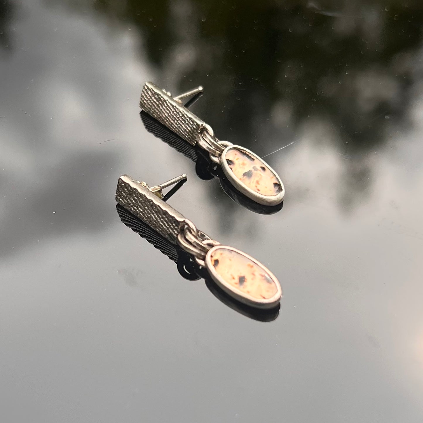 Montana Agate Post Earrings