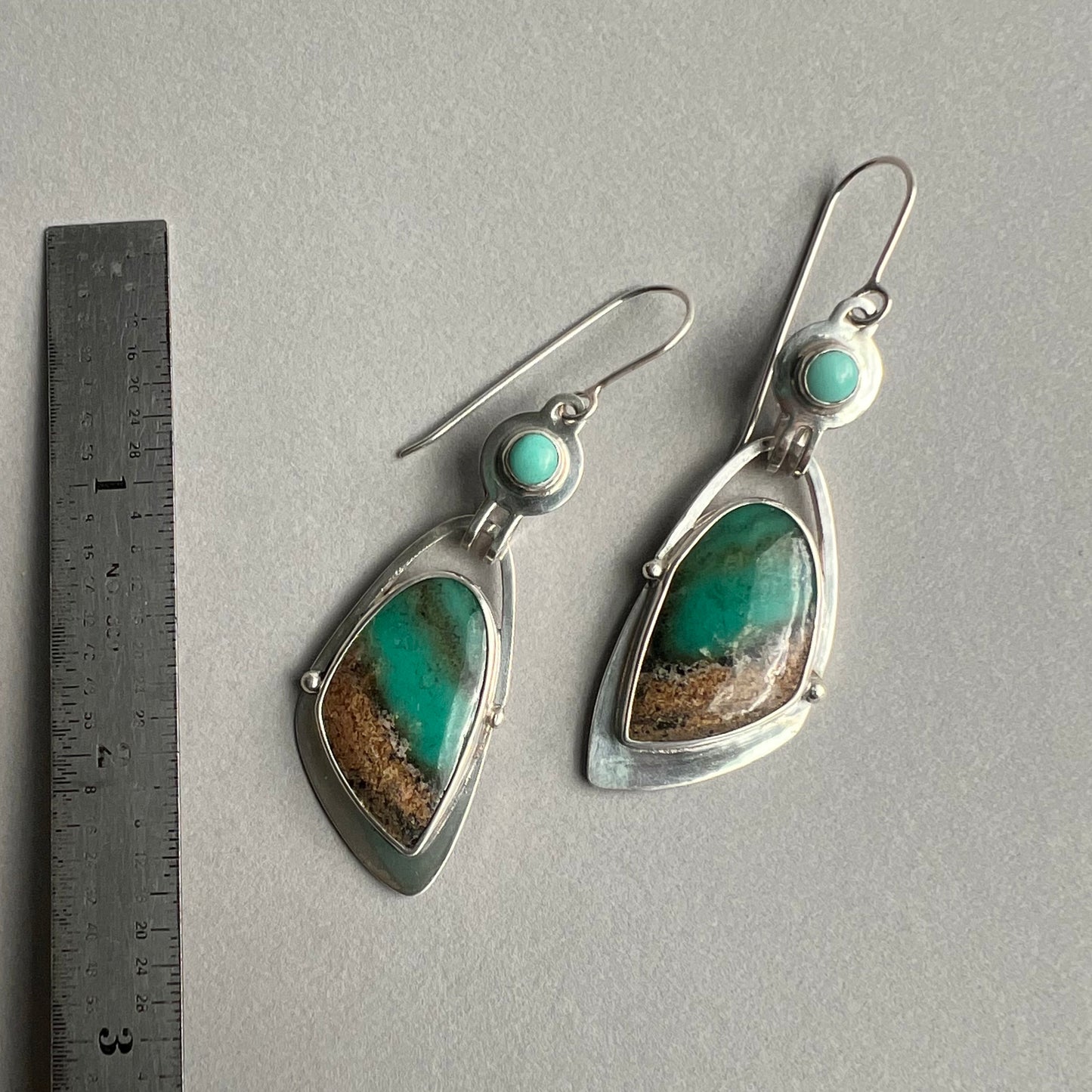 Opalized Wood Earrings