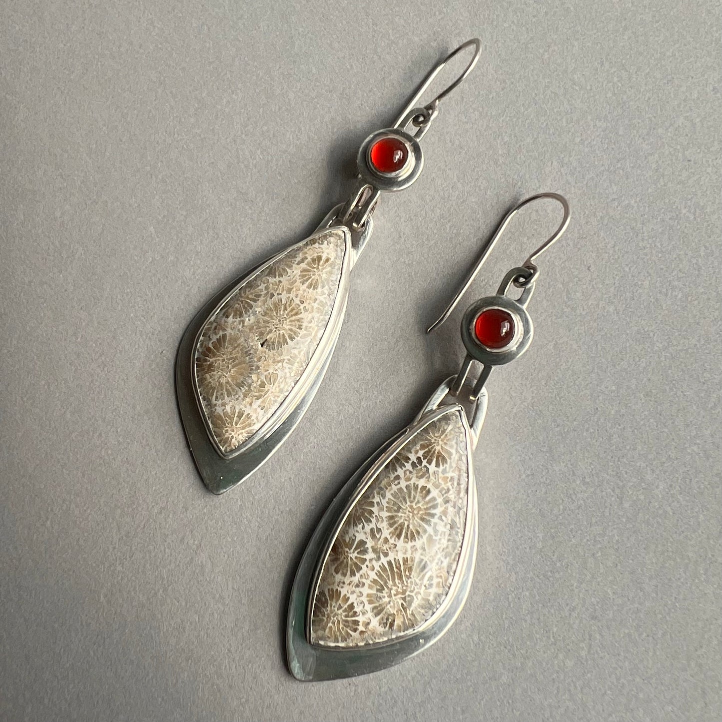 Fossilized Coral with Carnelian